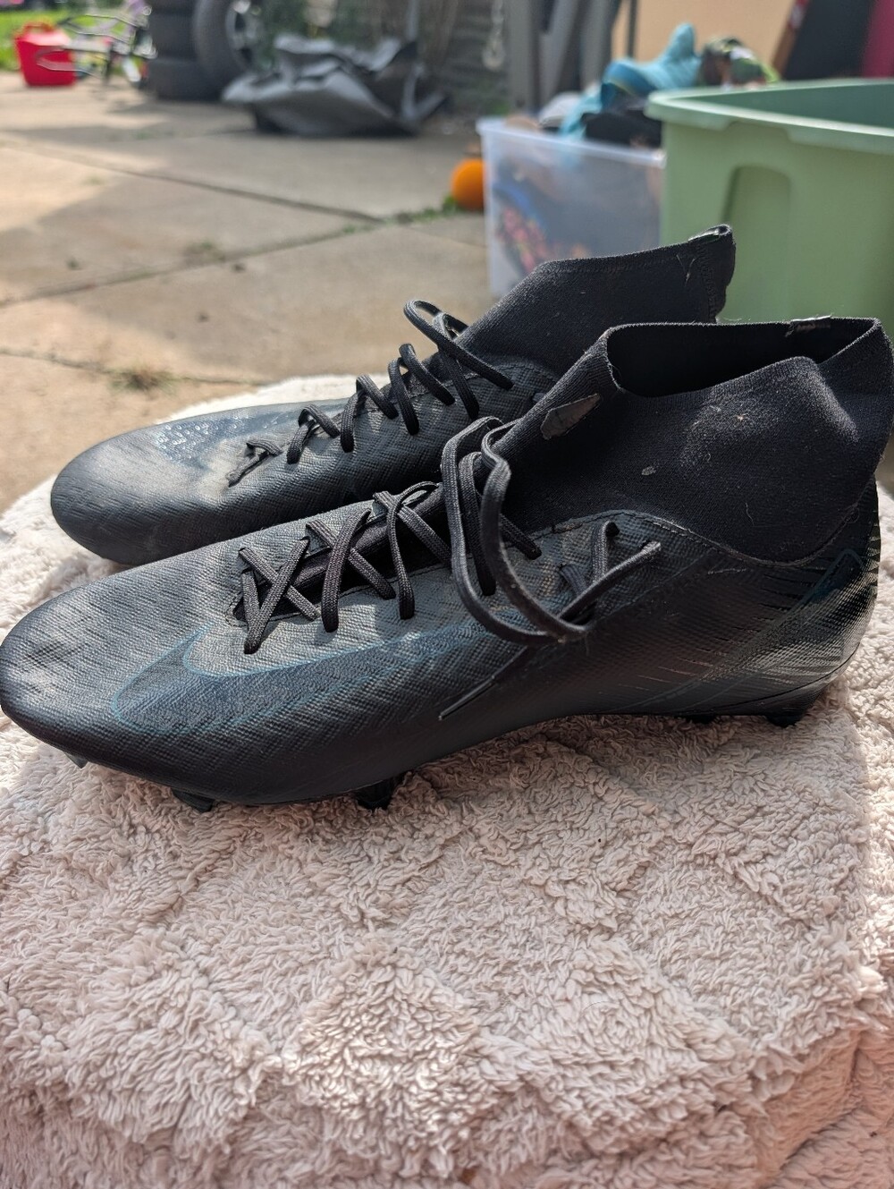 Men's Nike Mercurial Soccer Cleats All Black 11.5